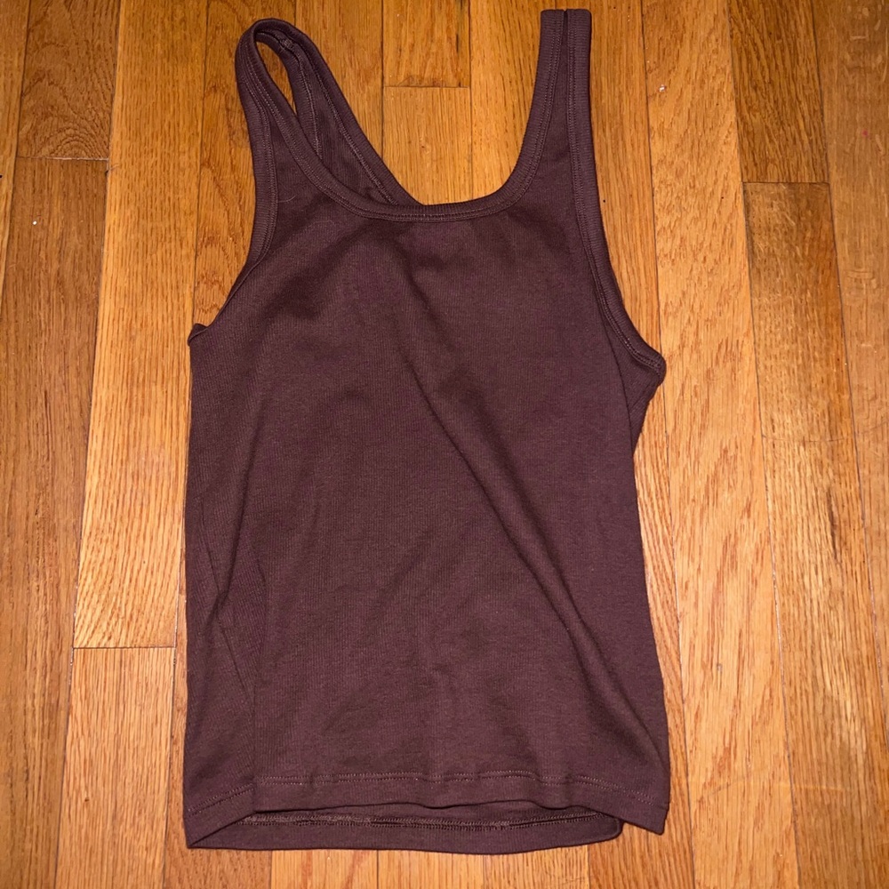 Aritzia Women's Brown Tank Top